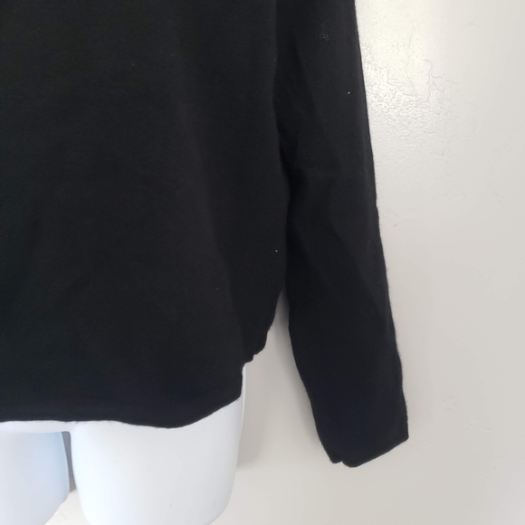 Catherine Malandrino NWT Women's XL Black Cashmere Blend One Shoulder Sweater - Picture 7 of 9